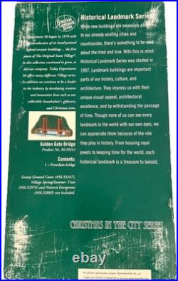 Dept 56 Golden Gate Bridge Christmas In The City Series Historical Landmark NEW Dept 56 Golden Gate Bridge Christmas In The City Series Historical Landmark NEW