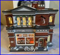 Dept 56 HARLEY DAVIDSON CITY DEALERSHIP #59202 Christmas In The City with Box