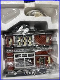 Dept 56 Harley Davidson City Dealership 59202 Christmas in the City Series w Box