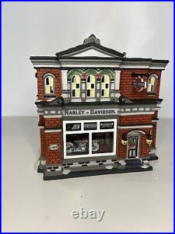 Dept 56 Harley Davidson City Dealership Christmas In The city Series #56.59202