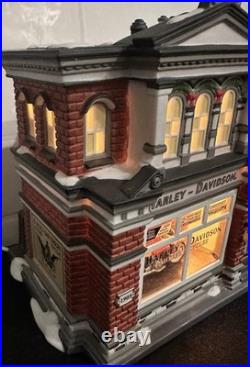 Dept 56 Harley-Davidson Dealership 2002 Christmas in the City ARTIST SIGNED