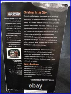 Dept 56 Harley-Davidson Dealership 2002 Christmas in the City ARTIST SIGNED