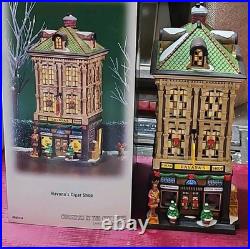 Dept 56 Havana's Cigar Shop Christmas In The City Series Village Withbox & Light