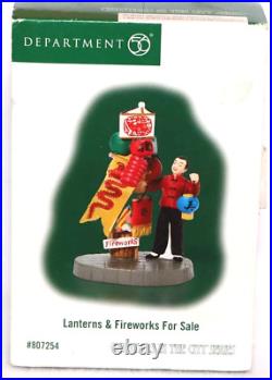 Dept 56 Lanterns & Fireworks For Sale 807254 Christmas In The City CIC Village