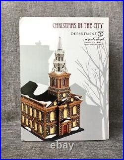Dept 56 Lot of 2 ST. PAUL'S CHAPEL + CHERUB CHOIR Christmas In The City NEW D56