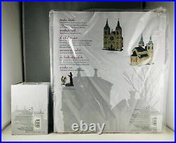 Dept 56 Lot of 2 ST. THOMAS CATHEDRAL + ANGELS HEARD ON HIGH Christmas In City