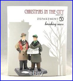 Dept 56 Lot of 2 THE WOOLWORTH BUILDING + BREAKING NEWS Christmas In The City