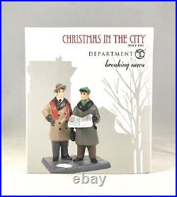 Dept 56 Lot of 2 THE WOOLWORTH BUILDING + BREAKING NEWS Christmas In The City