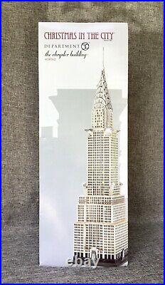 Dept 56 Lot of 4 The CHRYSLER BUILDING + 3 Coordinating Accessories CIC New D56