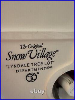 Dept 56 Lyndale Tree Lot Original Snow Village Lighted 10x8x6 2008 Retired