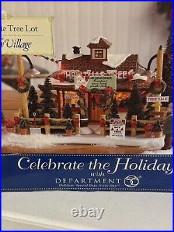 Dept 56 Lyndale Tree Lot Original Snow Village Lighted 10x8x6 2008 Retired