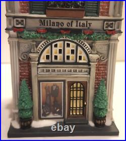 Dept 56 MILANO OF ITALY Christmas in The City Item 59238 Retired Original Box