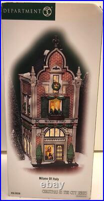 Dept 56 MILANO OF ITALY Christmas in The City Item 59238 Retired Original Box