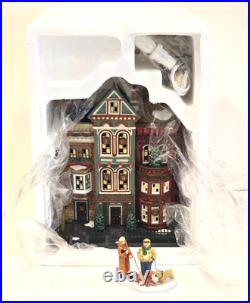 Dept 56 PARKSIDE HOLIDAY BROWNSTONE (2 pcs) Christmas in the City 56.58937 NIB