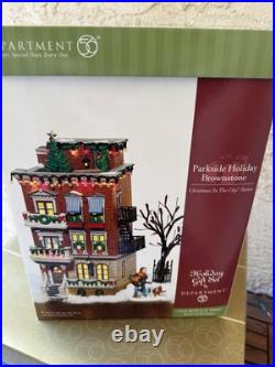 Dept. 56 Parkside Holiday Brownstone 2002 Retired Christmas In The City Dept. 56 Parkside Holiday Brownstone 2002 Retired Christmas In The City