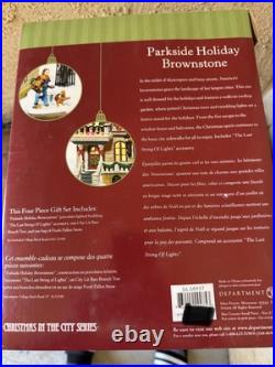 Dept. 56 Parkside Holiday Brownstone 2002 Retired Christmas In The City Dept. 56 Parkside Holiday Brownstone 2002 Retired Christmas In The City
