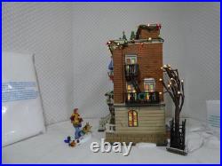 Dept 56 Parkside Holiday Brownstone #58937 Complete and Works Dept 56 Parkside Holiday Brownstone #58937 Complete and Works