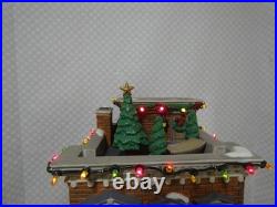 Dept 56 Parkside Holiday Brownstone #58937 Complete and Works Dept 56 Parkside Holiday Brownstone #58937 Complete and Works