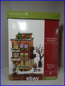 Dept 56 Parkside Holiday Brownstone #58937 Complete and Works Dept 56 Parkside Holiday Brownstone #58937 Complete and Works