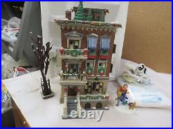 Dept 56 Parkside Holiday Brownstone Christmas In The City 58937 Complete Set