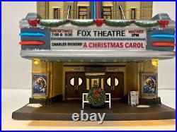 Dept 56. Rare Illuminated FOX THEATER Christmas in the City 4025242 Neon Works