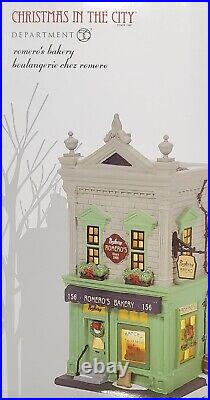Dept 56 Romero's Bakery #6009752 Christmas In The City Department 56 2022 New