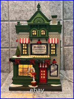 Dept 56 SANTA'S CORNER CONFECTIONERY Christmas In The City Village 6013402 NEW