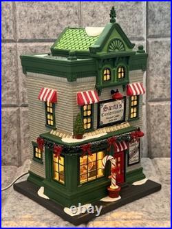Dept 56 SANTA'S CORNER CONFECTIONERY Christmas In The City Village 6013402 NEW