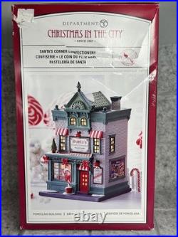 Dept 56 SANTA'S CORNER CONFECTIONERY Christmas In The City Village 6013402 NEW