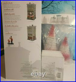 Dept 56 Set of 3 FAO Schwarz, Joining Forces & Peppermint Stripe Trees CIC NIB