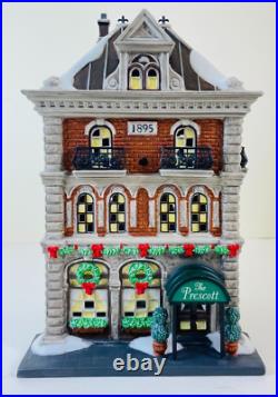 Dept 56 THE PRESCOTT HOTEL Holiday Set of 3 CIC Christmas in the City NIB RARE