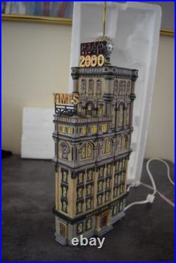 Dept 56 THE TIMES TOWER 2000 New Year Special Edition Village WORKS