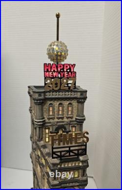 Dept 56 THE TIMES TOWER New Year Ball Drop Christmas in The City COMPLETE, WORKS