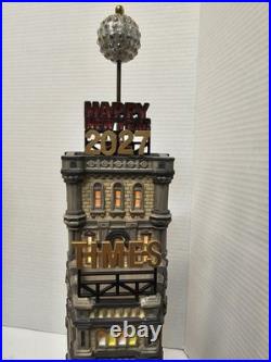 Dept 56 THE TIMES TOWER New Year Ball Drop Christmas in The City COMPLETE, WORKS