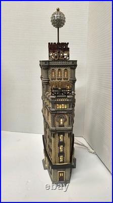 Dept 56 THE TIMES TOWER New Year Ball Drop Christmas in The City COMPLETE, WORKS