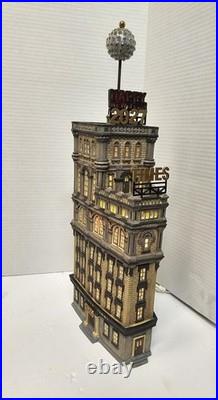Dept 56 THE TIMES TOWER New Year Ball Drop Christmas in The City COMPLETE, WORKS