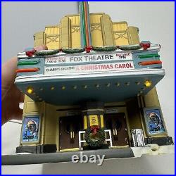 Dept 56 The Fox Theatre A Christmas Carol Christmas in the City CRACKED BASE
