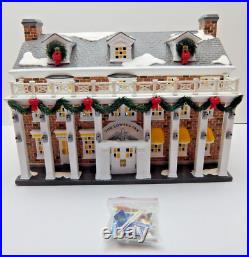 Dept 56 The Original Snow Village Lowell Inn #55059 Old Stock withLt Cord Signed