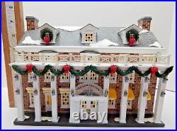 Dept 56 The Original Snow Village Lowell Inn #55059 Old Stock withLt Cord Signed