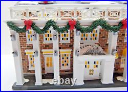 Dept 56 The Original Snow Village Lowell Inn #55059 Old Stock withLt Cord Signed