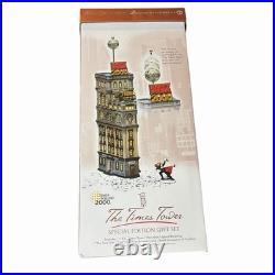 Dept 56 The Times Tower 2000 New Year Special Edition Gift Set Village READ