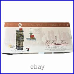 Dept 56 The Times Tower 2000 New Year Special Edition Gift Set Village READ