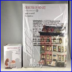Dept 56 UPPER WESTSIDE BROWNSTONES + BABY'S FIRST SHOPPING TRIP CIC D56 NYC New
