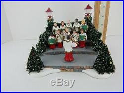 Dept 56 Village Animated Holiday Singers #52505 Old Store Stock Works Well