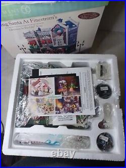 Dept 56 Visiting Santa At Finestrom's Christmas In The City Collection Brand New