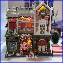 Dept 56 Visiting Santa At Finestrom's Christmas In The City Collection House