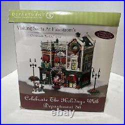 Dept 56 Visiting Santa At Finestrom's Christmas in the City Brand New In Box