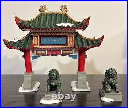 Dept 56 Welcome to Chinatown set of 3 #807253 Christmas in the City Excellent