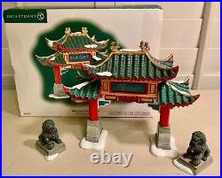 Dept 56 Welcome to Chinatown set of 3 #807253 Christmas in the City Pristine