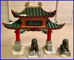 Dept 56 Welcome to Chinatown set of 3 #807253 Christmas in the City Pristine